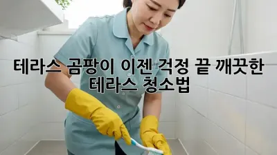 테라스 곰팡이, 이젠 걱정 끝! 깨끗한 테라스 청소법